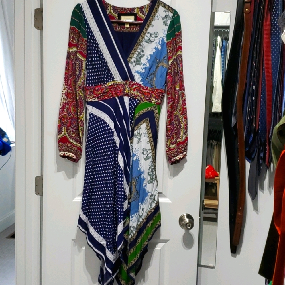 Anthropologie assymetrical hem dress